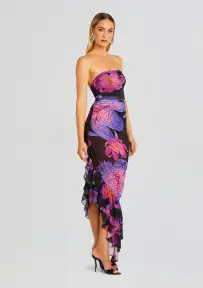 Trista Mesh Dress(Hibiscus,XXS)