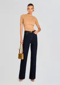 Brooklyn High Rise Straight Jean(Rinse,23)