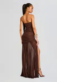 Adele Dress(Dark Chocolate,XXS)