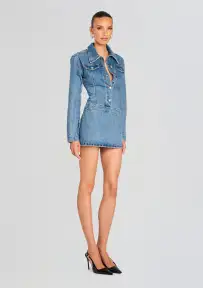 Arizona Denim Mini Dress(River,XXS)