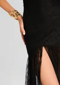 Jeanette Lace Dress(Black,XXS)