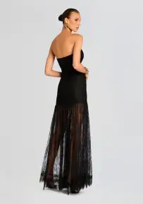 Jeanette Lace Dress(Black,XXS)
