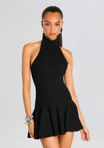 Quinn Dress(Metallic Black,XXS)