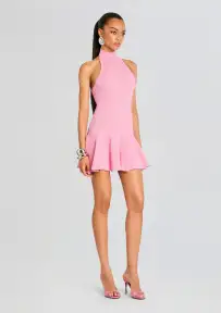 Quinn Knit Dress(Metallic Light Rose,XXS)