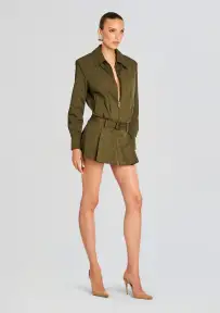 Sanders Twill Dress(Hunter Green,XXS)
