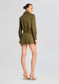 Sanders Twill Dress(Hunter Green,XXS)