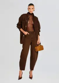 Storme Relaxed Shacket(Vintage Brown,XS/S)