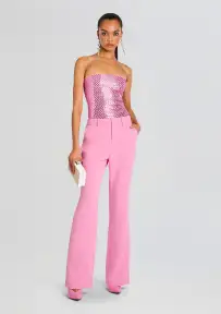 Valery Embellished Knit Top(Light Rose,XXS)