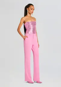 Valery Embellished Knit Top(Light Rose,XXS)