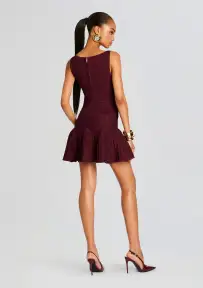 Audrina Knit Dress(Metallic Port,XXS)