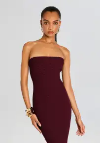 Blerina Knit Dress(Metallic Port,XXS)