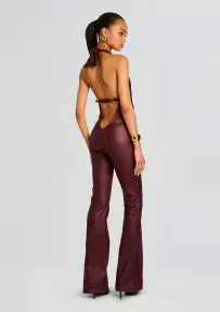Cynthia Coated Denim Jumpsuit(Coated Port,XXS)
