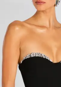 Jessalyn Dress(Black/Silver,XXS)
