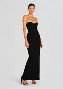 Jessalyn Dress(Black/Silver,XXS)