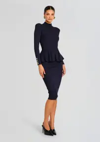 Sidra Knit Skirt(Metallic Ink,XXS)