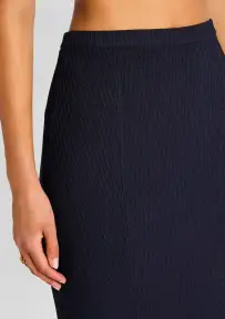 Sidra Knit Skirt(Metallic Ink,XXS)