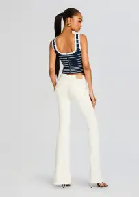 Zadie Knit Top(Metallic Navy/White,XXS)