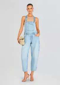 Jesamine Barrel Carpenter Overalls(High Tide,XXS)