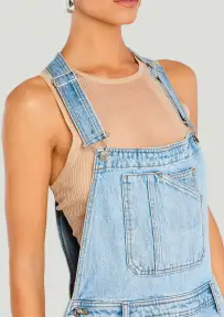 Jesamine Barrel Carpenter Overalls(High Tide,XXS)