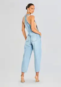 Jesamine Barrel Carpenter Overalls(High Tide,XXS)