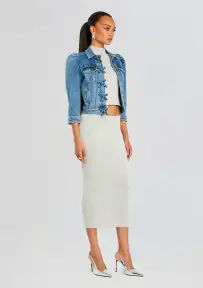 Mauve Denim Jacket(Oasis,XXS)