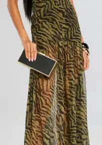 Milo Clutch - Black/Gold Metal