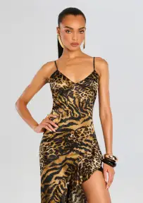 Raelynn Dress(Vintage Mixed Animal,XXS)