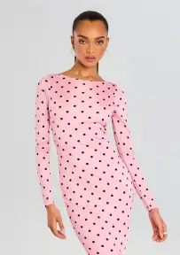 Sara Dress(Pink Polka Dots,XXS)