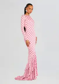 Sara Dress(Pink Polka Dots,XXS)