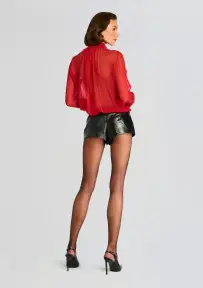 Suri Silk Blouse(Red,XXS)