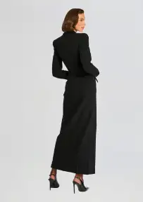 Amberly Blazer Evening Dress(Black,XS)