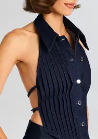 Noa Denim Top(Rinse,XXS)