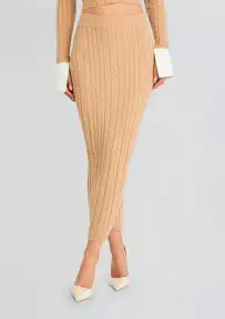 Prunella Cable Knit Skirt