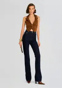 Josephine Suede Vest(Cinnamon,XXS)