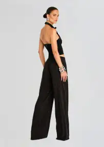 Hasna Hotfix Pant(Black,XXS)