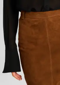 Marcella Suede Skirt(Cinnamon,XXS)