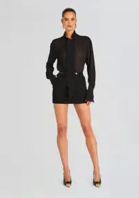 Lillith Mini Skirt(Black,XXS)