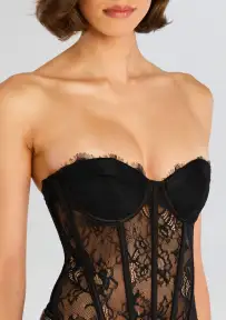 Otto Lace Bodysuit(Black,XXS)