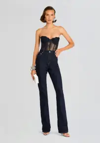 Otto Lace Bodysuit(Navy,XXS)