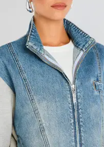 Page Terry Denim Jacket(River,XXS)