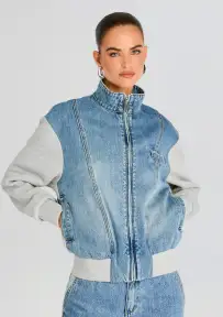 Page Terry Denim Jacket(River,XXS)