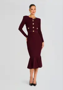 Sephira Knit Jacket(Metallic Port,XXS)