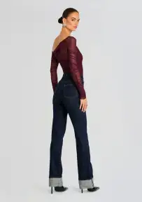 Shauna Mesh Top(Merlot,XXS)