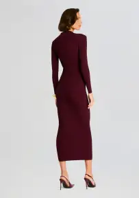 Buffy Knit Dress(Metallic Port,XXS)