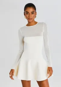 Joselyn Knit Mini Dress(Eggshell,XXS)