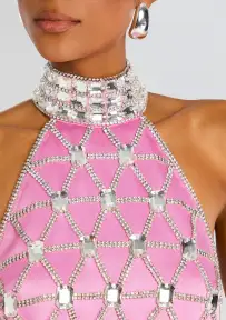 Shirley Crystal Dress(Light Rose,XXS)