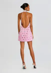 Shirley Crystal Dress(Light Rose,XXS)