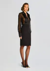 Liv Midi Skirt(Black,XXS)