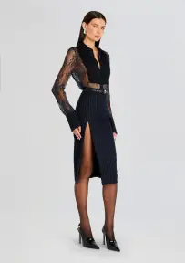 Armelle Lace Blouse(Navy,XXS)