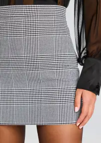 Francie Skirt(Black/White,XXS)